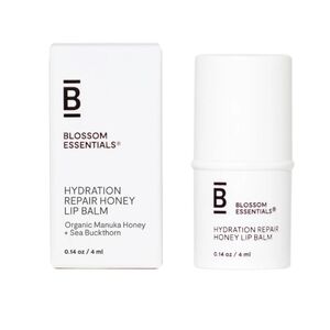 Blossom Essentials Organic Hydration Repair Honey Lip Balm, 4ml, NIB